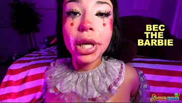 Whore Beca Barbie gets it all - blowjob, doggystyle, missionary, rimming, riding