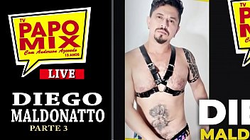 LIVE PAPOMIX - Pornstar Diego Maldonatto fala das cenas na produtora MundoMais - Parte 3 - Twitter @TVPapoMix