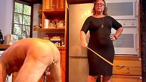 Mistress April In Dominatrix Unworthy Slave Caning