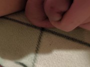 Chequing My uncut Boys clit