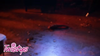 TWISTYS - October Treat Alexis Tae Strips Down And Plays With Candle Wax In Sexy Witch Lingerie