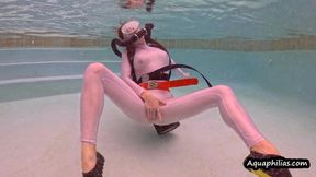 Aquaphilias- Ama Rioxxx- Double Hose SCUBA Fun in Leohex