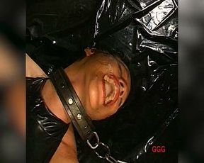 Ggg John Thompson - Chained Swallowing Slut in Cellar Gangbang
