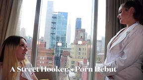 A Dirty New York City Street Whore'_s  Pussy Gets Soaked With BBC Cum In Her Porn Debut