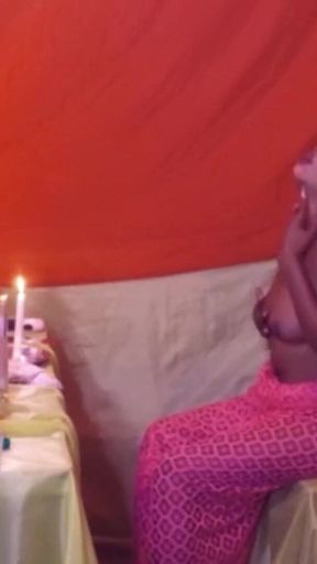 Sexy Black Slut Goddess Masturbate on Her Temple and Squirt All Over When Ever She Is Happy