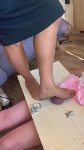 Sissy under the table