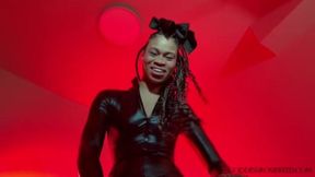 Beat Your Balls and Eat It - Ebony Femdom Goddess Rosie Reed CBT and Cum Eating Instruction Domination POV - Standard Definition