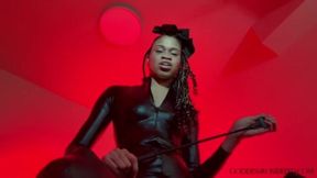 Beat Your Balls and Eat It - Ebony Femdom Goddess Rosie Reed CBT and Cum Eating Instruction Domination POV - Standard Definition