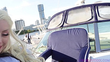 Lesbian Step-Sisters Play With Slay and Kiki Eat Pussy on a Boat