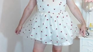 Sissy tv crossdresser in nice sundress