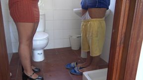 Taboo Stepmother Tells Stepson to Piss in Front of Her and Wash His Dirty Cock