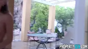 Very Cute Petite Bang Potential Homebuyer (full Video) With Pristine Edge And Real Estate Agent