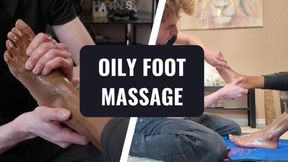 Sole Satisfaction: Goddess Nyx's Oily Foot Indulgence