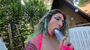 lesbian threesome with fisting at the naturist campsite.