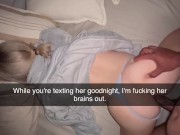 Cheating Teen Slut Takes Thick 7 INCH BBC at College with Panties On — Snapchat it All!