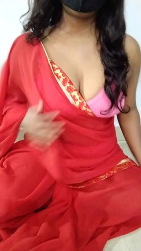 Sanjana Seduces with Fast-Paced Pussy and Boob Play