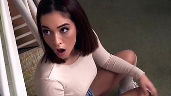 Petite Spanish hottie fucks stranger for a place to crash - LETSDOEIT