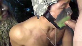 Army blown by gay photo Taking the recruits on their first run