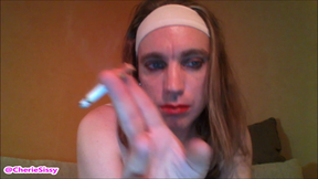MARRIED SECRETLY SISSY SLUT SMOKING WITH YOU