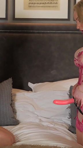 Slave Pussy Owned Miss Anna Elite Claims Slave Mila Maeve First Time Strap on Tight Pussy in Elegant Hotel