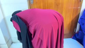 Hot Big Butt & Big Tits Egypt Beautiful Maid Cleaning Boss's Room & Make Him Seduce For Fucking Her