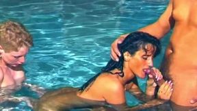 Pool Golden Shower Gangbang - Mature Slut Drenched Everywhere