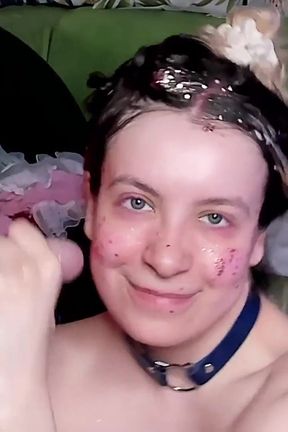 Submissive 18yo Extreme Deepthroat. She Sucks My Big Cock Until Facial Cumshot