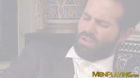 Executive hunk Kayden Gray deepthroated before doggystyle
