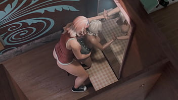 French MILF gives futa a big dick blowjob and rides it doggystyle