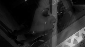 Petite teen's pussy stretched wide by huge cock