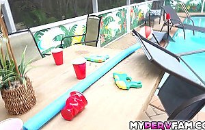 Aria shakes as she orgasms all over Peters cock