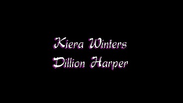 Kiera Winters Fingers Dillion Harper in Lesbian Lingerie Masturbation