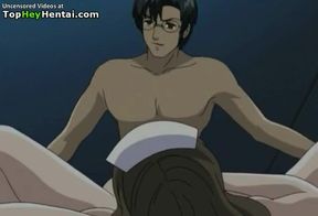 Hentai hot babe in uniform has rough sex