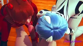 Asuka Rei Ignite Forbidden Desire With Shinji in Hot Evangelion Encounter