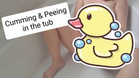 Squirting Orgasm turns into Pee Orgasm in the Tub POV