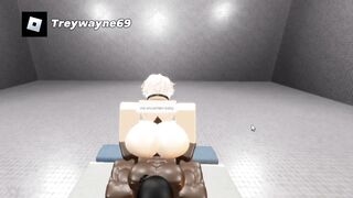 A mega-bitch leaps on my black man meat