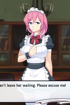 Maid Mansion: cock sucker house maid, cumshot in mouth, Hentai ep.2