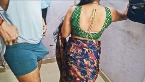 Indian Wife's Silk Saree Gangbang, Desi India's XXX Hot Saxy Seducing Sexy Saree Screw.