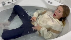 Getting Wet and Shower in My Skinny Jeans!