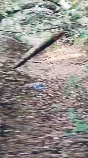 Showed his balls and cum powerfully in a dirty abandoned building   Clip 1