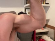 Verbal and oiled up show off