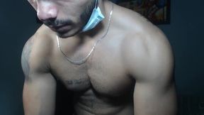 Hot Latn Dude Flexing