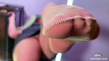 POV worship nylon soles of Goddess above you
