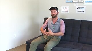 Casting otter solo jacking his oiled up pecker