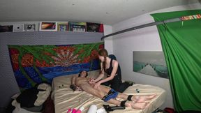 Cute Ginger Goddess Teen Homemade Femdom(waxplay, tickling and edging)