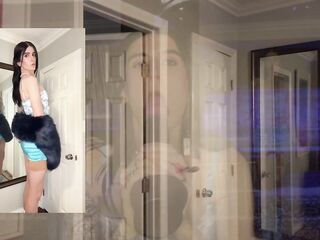 Brunette hair Trans Anal Goon Haunch Highs High Heels Boots Chastity Anal Floozy