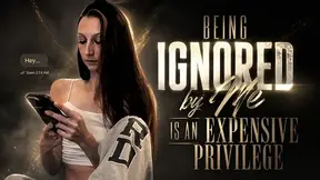 Being Ignored by Me Is an Expensive Privilege