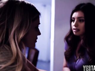 Large breasts Lalin girl stepsister invites teen for hardcore group-sex with their step parents