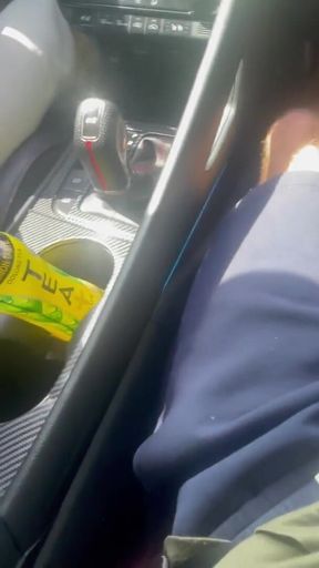 Iconic moment from &quot;Young asian taxi driver watches old white tourist play with cock in car gives help hand and get cum&quot;