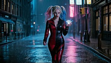 HARLEY Q. IS A SLUT WHO LOVES TO FUCK IN THE ALLEYS OF GOTHIC CITY- PORN IN SPANISH-AI PORN